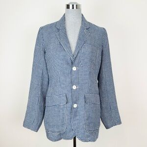 Alex Mill Suitish Gingham Blue and White Checkered Blazer